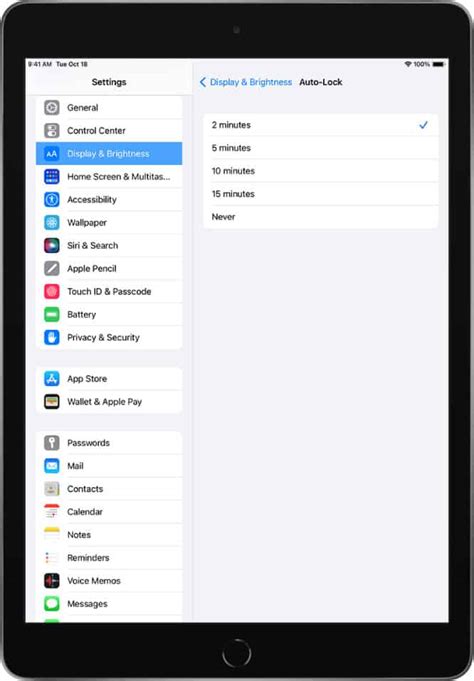 8. Set Auto-Lock on iPad