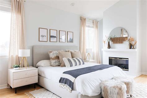 8. Try a light warm grey for a calming bedroom