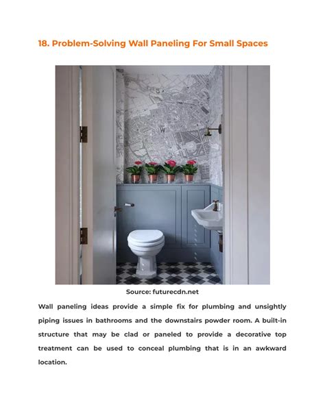 8. Try problem-solving paneling in small spaces