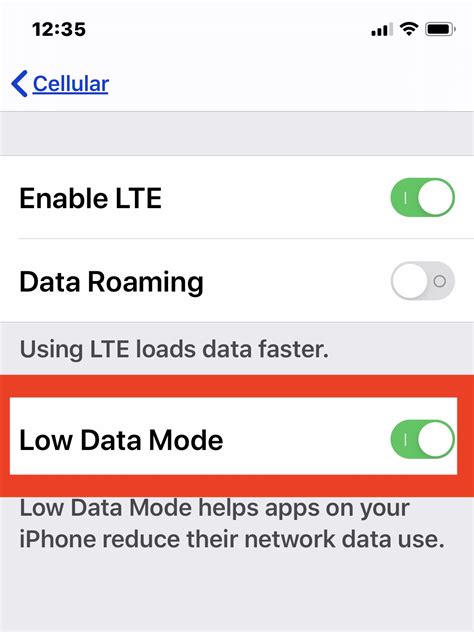 8. Turn On Low Data Mode