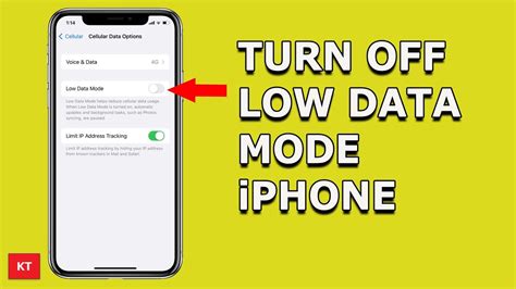 8. Turn off Low Data Mode