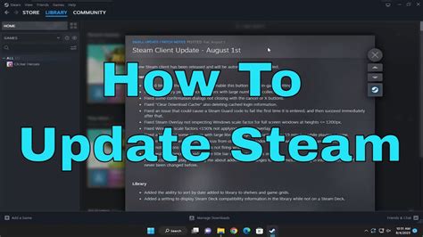 8. Update Steam