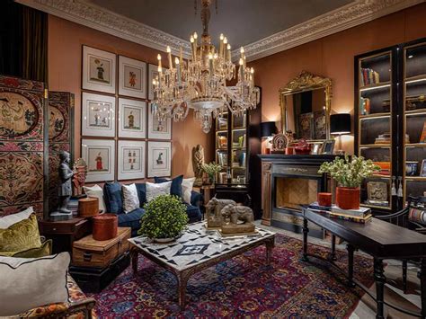 8. Use a chandelier as part of a maximalist scheme