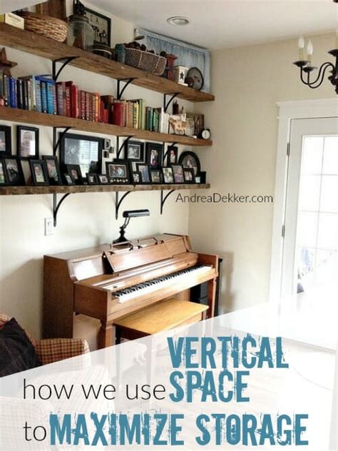 8. Use vertical space for book display and storage