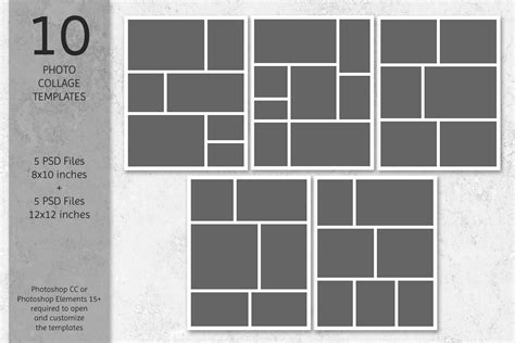 8.5 X 11 Collage Template