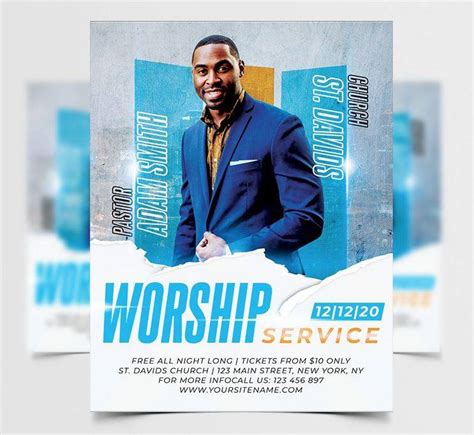 8.5 X 11 Flyer Template Free Of 34 Free Psd Church Flyer Templates In