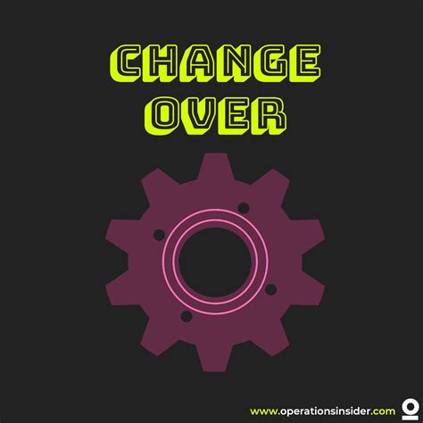 8.You change over it