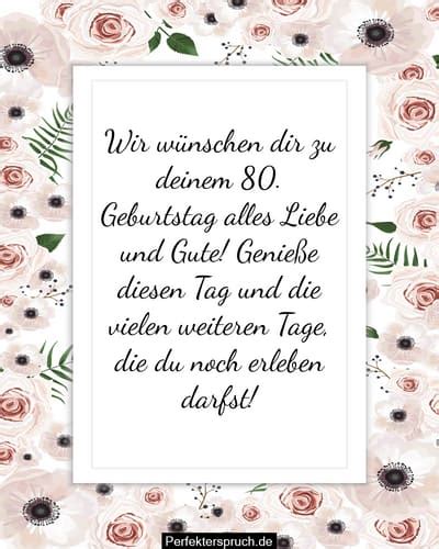 80.Geburtstag WüNsche Und SprüChe