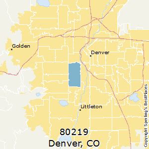 80219 Zip Code Map