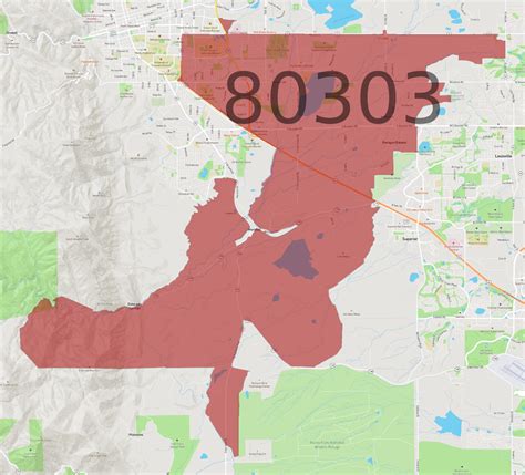 80303 Zip Code Map