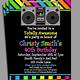 80s Party Invitation Template