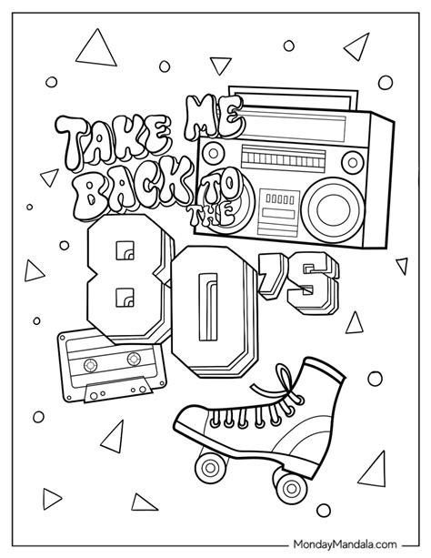 80s Coloring Pages
