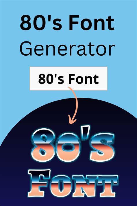 Retro Chic: Get Nostalgic with an 80s Computer Font Generator