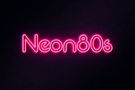 Go Retro with 80s Neon Script Font: Brighten Up Your Designs
