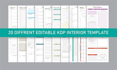 Download 83+ Kdp Interior Journal And Planner Bundle PSD Cut Files
