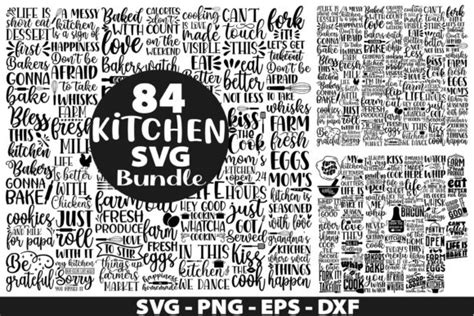 Download 84 Kitchen Bundle Files For Crafts