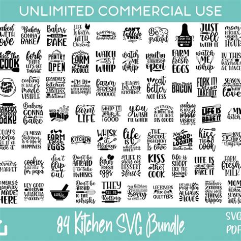 Download 84 Kitchen Bundle Silhouette
