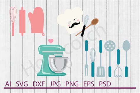 Download 84 Kitchen Bundle Silhouette DXF Files