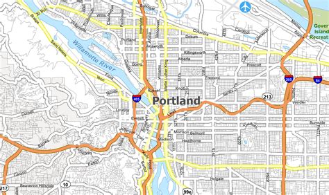 Map Of Portland Oregon And Surrounding Area Maps Location Catalog Online