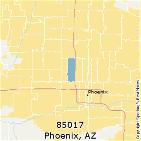 85017 Zip Code Map
