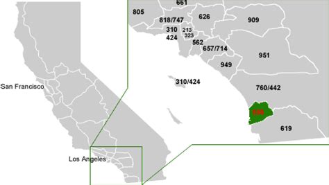 858 Area Code San Diego Map