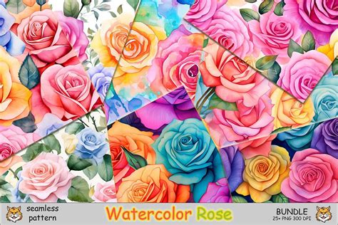 Download 876  Floral Watercolor Seamless Pattern Bundle Background Files DXF Files