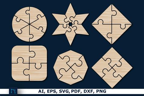 Download 894  Creative Puzzle Patterns Bundle Gif Files for Cricut