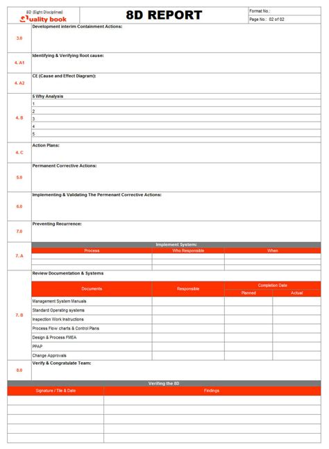 8D Report Format Template - Atlantaauctionco.com
