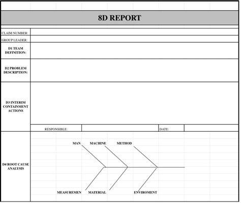 8D Report Template (4) | PROFESSIONAL TEMPLATES | Report template