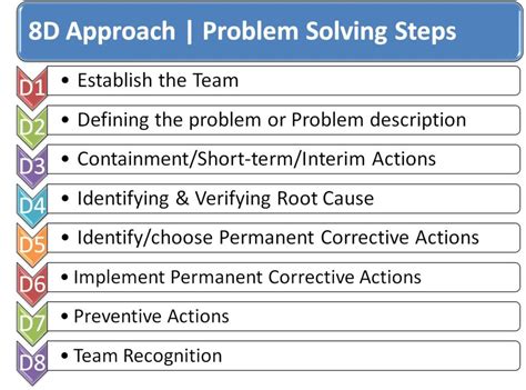 8d approach to problem solving pdf