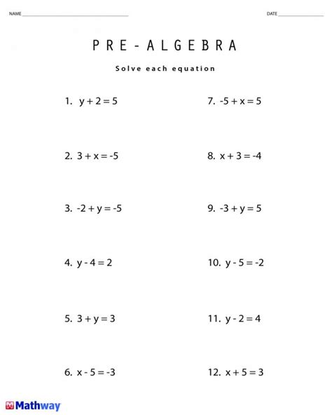 Unlock the Joy of Algebra: 8th Grade Worksheets With Answer Key