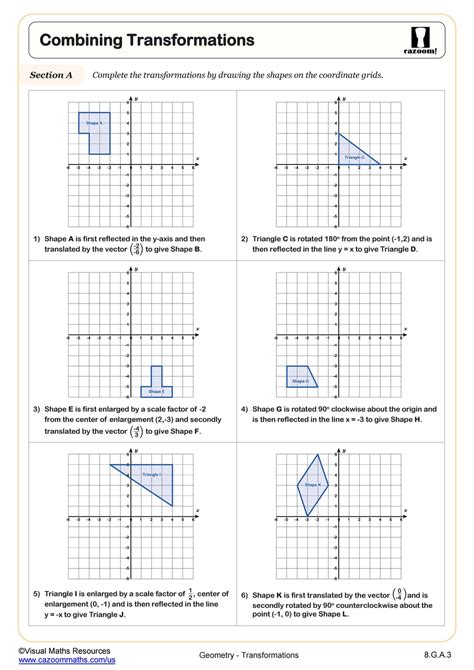Maximize Your Math Skills: A Guide to 8th Grade Transformations with a Free PDF Worksheet