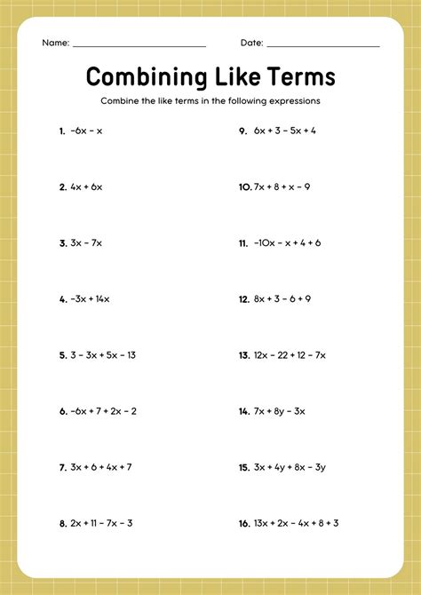 8Th Grade Math Worksheets Free