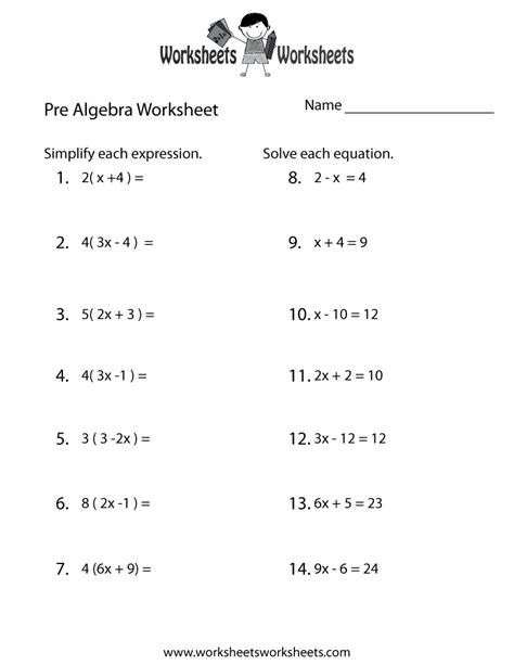 Unlock Your 8th Grade Pre Algebra Potential and Unlock Your Confidence With These Worksheets and Answers!