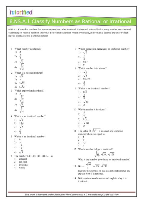 8Th Grade Ny Math Test Prep Worksheet
