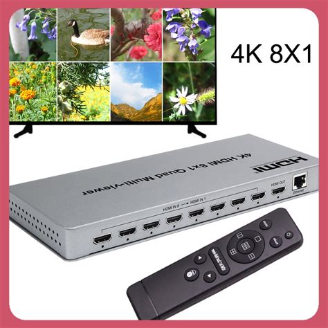 4K HDMI 8X1 Multiviewer Real Time Multiviewer 8 in 1 out with HDMI