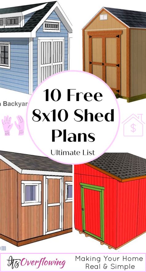 8x10 shed design
