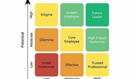 9 Box Talent Management Model Ppt Grid Matrix PowerPoint Template