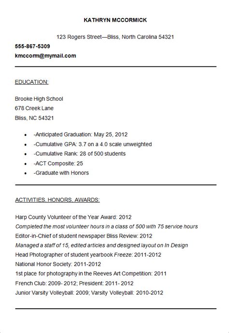 9+ Sample College Resume Templates – Free Samples, Examples Format
Sample Templates