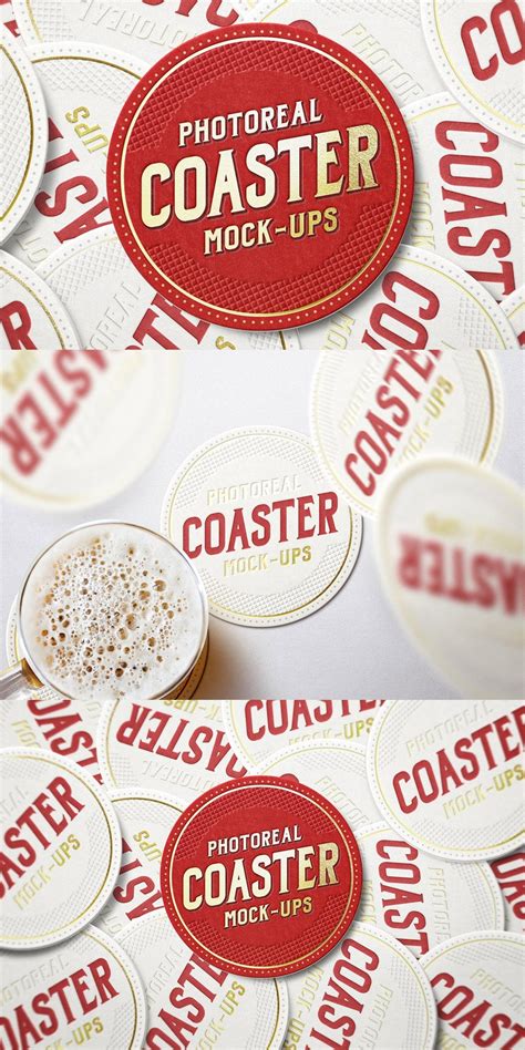 Download 9 Cut Files for Wine Coasters with... Commercial Use Free PSD Mockups