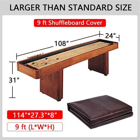 9 Foot Shuffleboard Table Cover