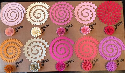 Download 9 Rolled Paper Flower Set Commercial Use