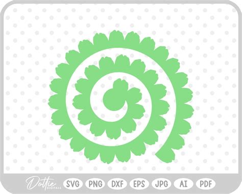 Download 9 Rolled Paper Flower Set Commercial Use DXF Files