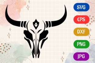 Download 9 Set Skull of a Cow Files DXF Files