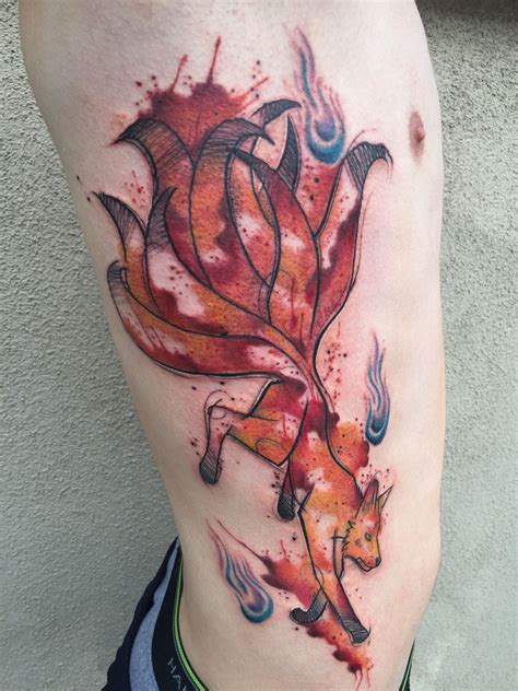 All These Wasted Dreams Nine Tailed Kitsune tattoo from