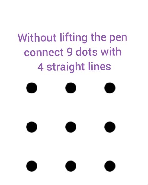 9 Dot Puzzle Printable