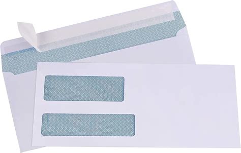 9 double window self seal security envelopes