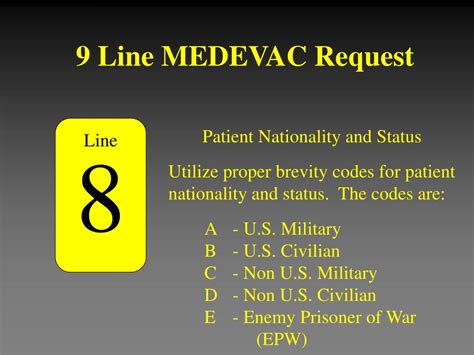 9 line medevac powerpoint army