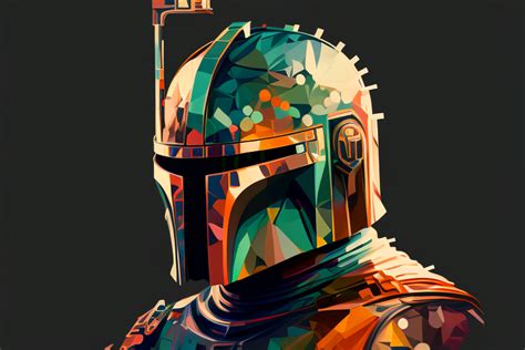 9. Abstract Mandalorian wallpaper