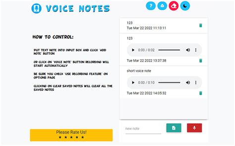 9. Add Voice Notes